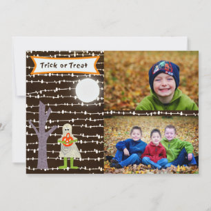 Halloween Ghost Trick ou traiter carte photo - TBO