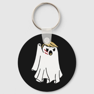 Halloween Ghost Trump Fist Pumped Fight Take Ameri Keychain