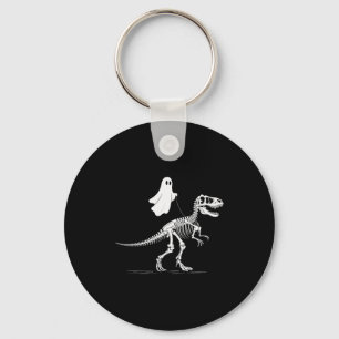 Halloween Ghost Walking Dinosaur Skeleton T Rex Fu Keychain