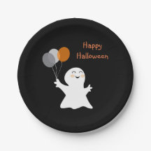 Halloween Ghost with Balloons