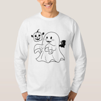 halloween ghost with pumpkin T-Shirt