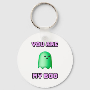 Halloween Ghost - You Are My Boo Keychain