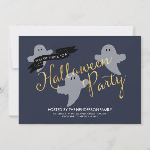 Halloween Ghosties - Halloween Party Invitation