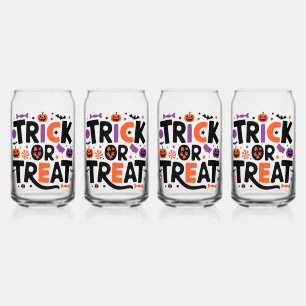 Halloween - ghostly festivities can glass