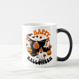 Halloween Ghostly Good Vibes Spooky Coffee Mug, Magic Mug