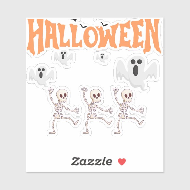 Halloween Ghosts and Dancing Skeletons  (Sheet)