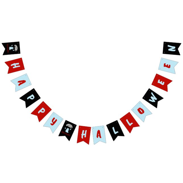 Halloween ghosts bunting flags (All)