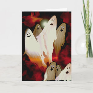 Halloween Ghosts Card