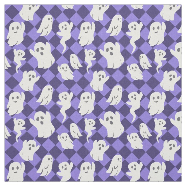 Halloween Ghosts Fabric (Swatch)