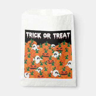 Halloween Ghosts Haunted Pumpkin Patch Favour Bag