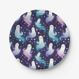 Halloween Ghosts Little Boo! Paper Plate