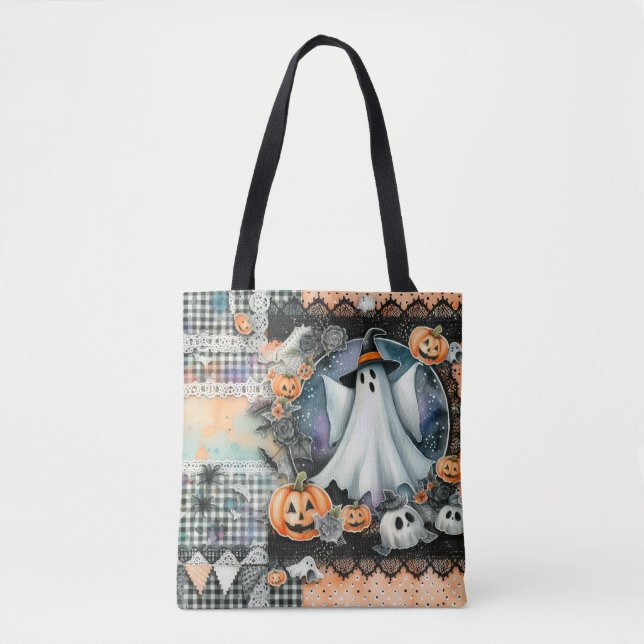 Halloween Ghosts & Pumpkins #1  Tote Bag (Front)