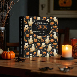 Halloween Ghosts & Pumpkins Customizable  Binder