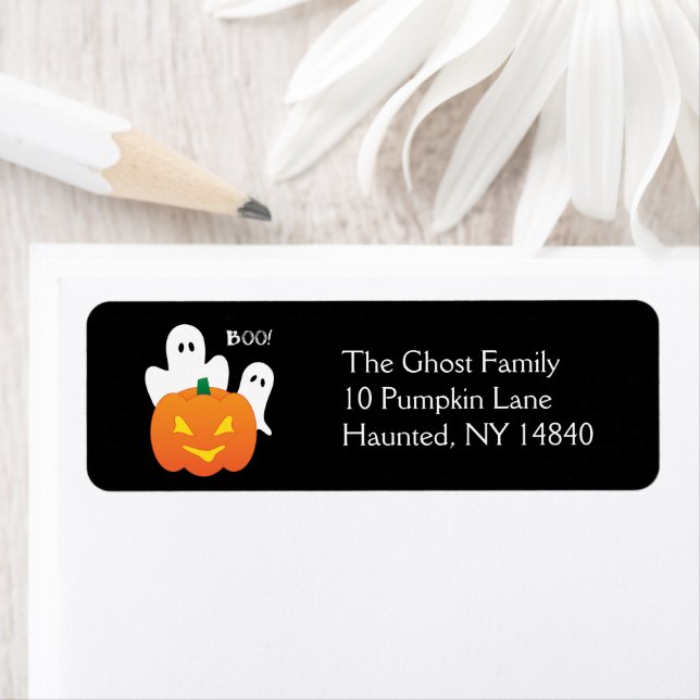 Halloween Ghosts Return Address (Insitu)
