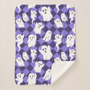 Halloween Ghosts Sherpa Blanket