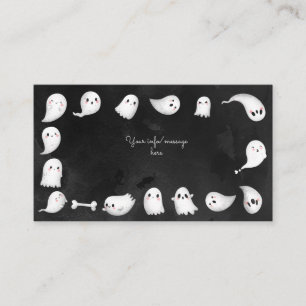 Halloween ghosts spooktacular kids birthday party enclosure card