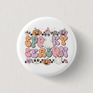 Halloween Ghosts Spooky Season 1 Inch Round Button