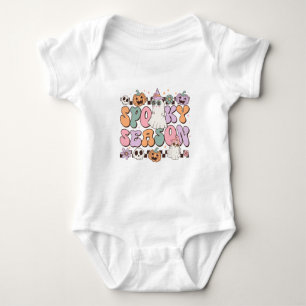 Halloween Ghosts Spooky Season Baby Bodysuit
