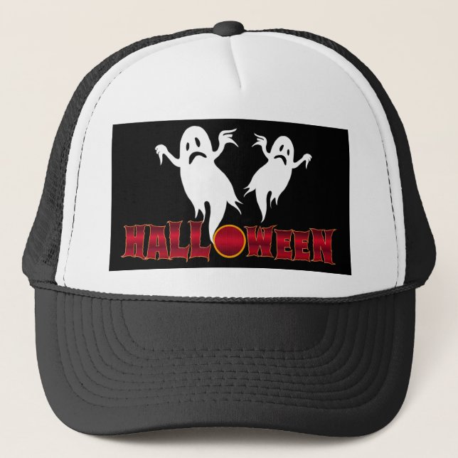 Halloween Ghosts Trucker Hat (Front)