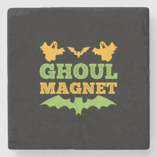 Halloween Ghoul Magnet Birthday Stone Coaster
