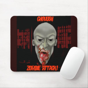 Halloween Ghoulish Zombie Attack Mouse Pad