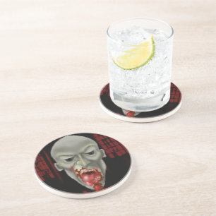 Halloween Ghoulish Zombie Attack Young adults Coaster