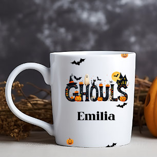 Halloween Ghouls Graphical Name Mug for Friends