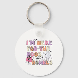 Halloween Gi Nurse Boos And Bowels Colonoscopy End Keychain