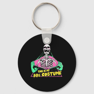 Halloween Gift 80s Halloween Costume Retro Keychain