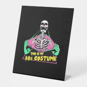 Halloween Gift 80s Halloween Costume Retro Pedestal Sign