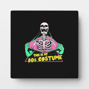 Halloween Gift 80s Halloween Costume Retro Plaque