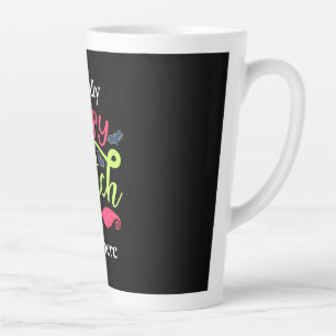 Halloween Gift A Really Happy Witch Lives Here Latte Mug