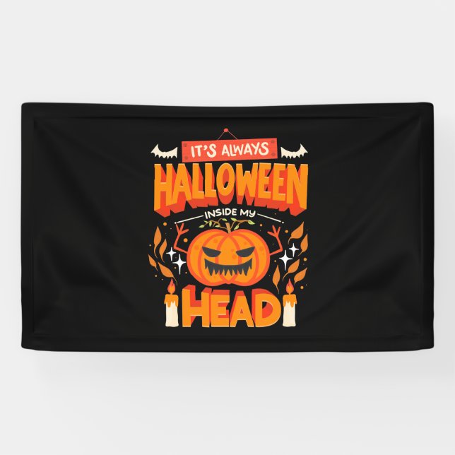 Halloween Gift | Always Hallowen Inside Banner (Horizontal)