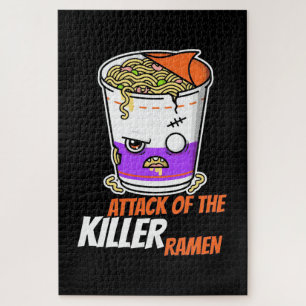 Halloween Gift   Attack Of The Ramen Jigsaw Puzzle