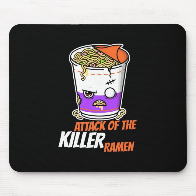 Halloween Gift | Attack Of The Ramen Mouse Pad (Front)