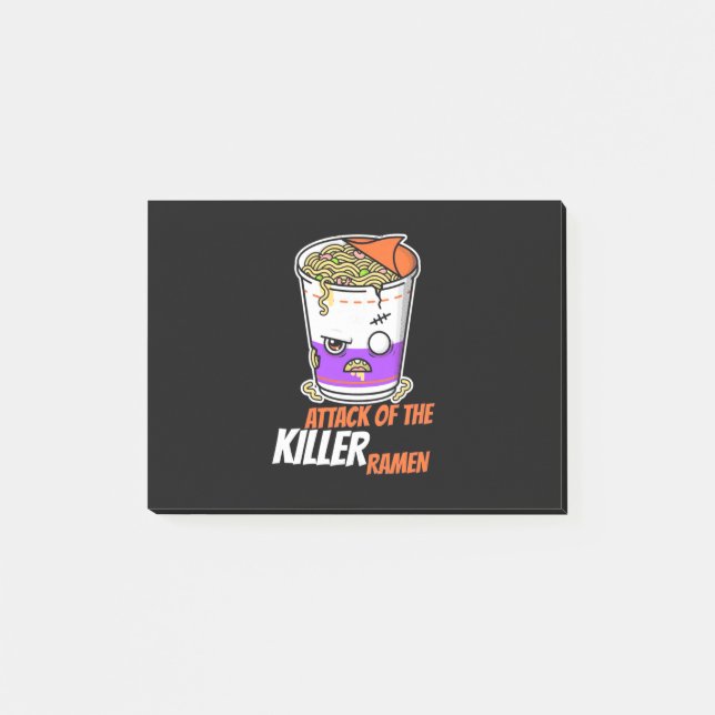 Halloween Gift | Attack Of The Ramen Post-it Notes (Front)