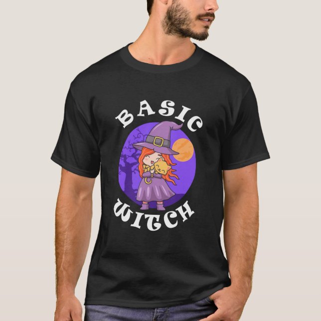 Halloween Gift | Basic Witch T-Shirt (Front)