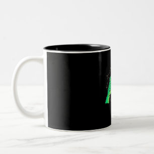 Halloween Gift Basketball Halloween Two-Tone Coffee Mug