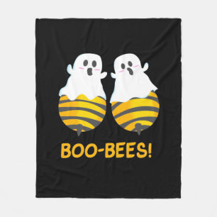 Halloween Gift Boo Bees Fleece Blanket