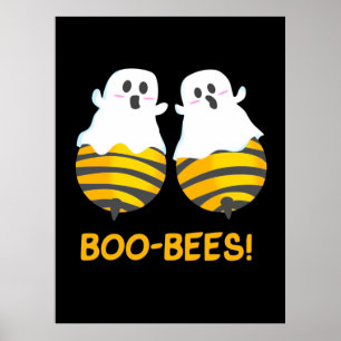 Halloween Gift Boo Bees Poster