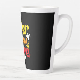 Halloween Gift Enter If You Dare Birthday Latte Mug