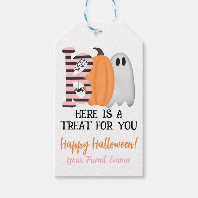 Halloween Gift Favour Tag (Front)