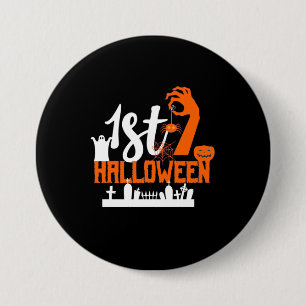 Halloween Gift First Halloween 3 Inch Round Button