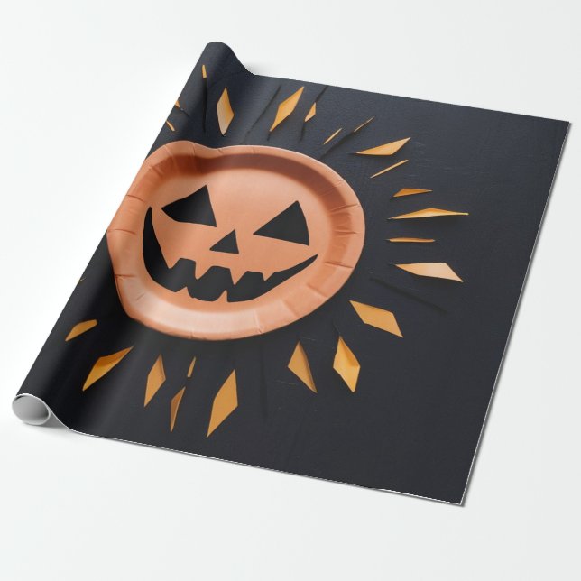 Halloween Gift Paper (Unrolled)