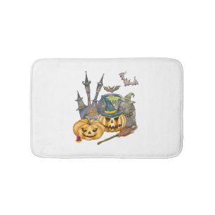 Halloween Gift Shirt Nightmare Before Christmas Bath Mat