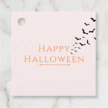Halloween Gift Tag, Favour Tag, Bats, Pink