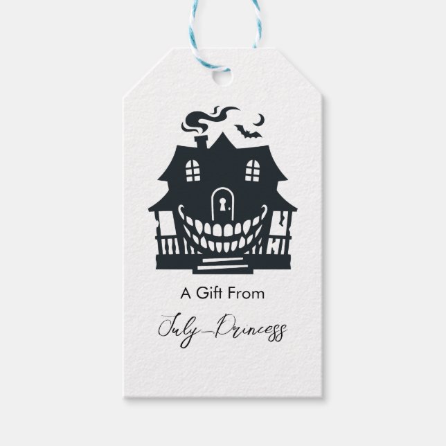 Halloween gift tags, personalized gift tags (Front)