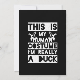 Halloween Gift This Is My Human Costume Im Really Holiday Card