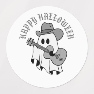 Halloween Gifts, cute ghost plays guitar,