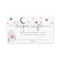 Halloween girl baby shower diaper raffle cards